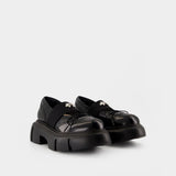 Platform Ballet Brogues Ballerinas - Simone Rocha - Leather - Black
