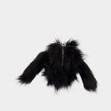 Hare wallet - Simone Rocha - Faux fur - Black