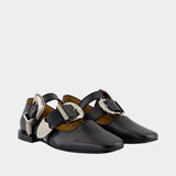Aj1408 Ballerinas - Toga Pulla - Leather - Black