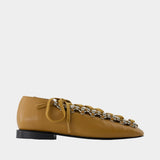 Ballerinas Aj1452 - Toga Pulla - Leather - Khaki
