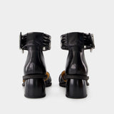 Feminine Open Cut Pumps - Ganni - Synthetic - Black