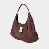Kat Large Shoulder Bag - Ganni - Synthetic - Brown