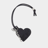 Bou Heart Snake Mirror - Ganni - Synthetic - Black