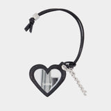 Bou Heart Snake Mirror - Ganni - Synthetic - Black