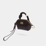 Bou Nano Croco Purse - Ganni - Synthetic - Brown