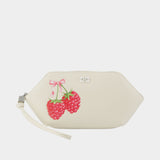 Bou Make Up Purse - Ganni - Leather - White