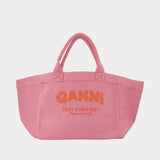 Xxl Beach Resort Tote Bag - Ganni - Polyester - Pink