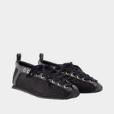 Sporty Ballerinas - Ganni - Synthetic - Black