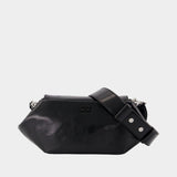 Bou East/west Box Shoulder Bag - Ganni - Synthetic - Black