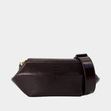 Bou East/west Shoulder Bag - Ganni - Synthetic - Brown