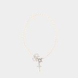 Rigoberta Pearl Necklace - Vivienne Westwood - Metal - Silver