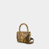 Python Micro Ma Purse - Amiri - Leather - Brown