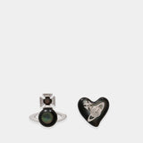 Thomasina Earrings - Vivienne Westwood - Metal - Black
