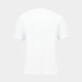 Basic Cotton Jersey T-Shirt Boots Print - Ganni - Cotton - White