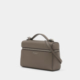 Slim Top Handle Handbag - Tory Burch - Leather - Grey