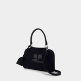 Small Shadow Purse - Courreges - Cotton - Black