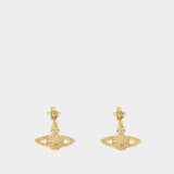 Mini Relief Drop Earrings - Vivienne Westwood - Metal - Gold