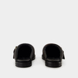 Buckle Mules - Acne Studios - Leather - Brown