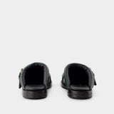 Buckle Mules - Acne Studios - Leather - Green