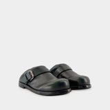 Buckle Mules - Acne Studios - Leather - Green