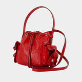 Multipocket Mini Crossbody - Acne Studios - Leather - Red