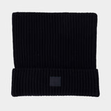 Beanie - Acne Studios - Cotton - Black