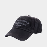 Cap - Acne Studios - Cotton - Black