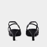 Slingback The Sharp 皮质低跟凉鞋