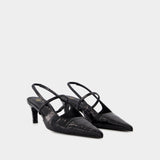 Slingback The Sharp 皮质低跟凉鞋