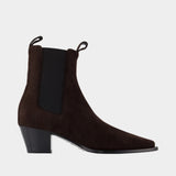 City Ankle Boots - TOTEME - Leather - Brown