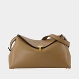 T-Lock Pouch - TOTEME - Leather - Beige