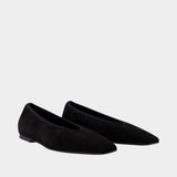 Minimalist Ballerinas - TOTEME - Leather - Black