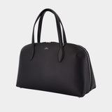Medium Lounge Zip Shopper Bag - TOTEME - Leather - Black