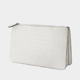 Threefold Clutch - TOTEME - Leather - White
