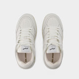 Area Lo白色/米色皮制运动鞋