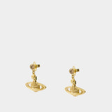 Mini Relief Drop Earrings - Vivienne Westwood - Metal - Gold