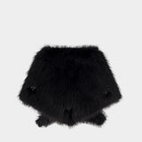 Neckerchief Scarf - Simone Rocha - Faux Fur - Black