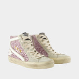 Slide Sneakers - Golden Goose Deluxe Brand - Leather - Purple