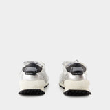 Running Marathon Sneakers - Golden Goose Deluxe Brand - Leather - Silver