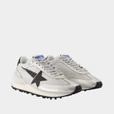 Running Marathon Sneakers - Golden Goose Deluxe Brand - Leather - Silver