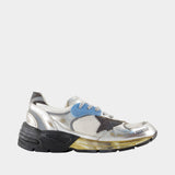Running Dad Sneakers - Golden Goose Deluxe Brand - Leather - Silver