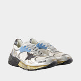 Running Dad Sneakers - Golden Goose Deluxe Brand - Leather - Silver
