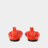 Ballerinas红色皮制芭蕾舞鞋