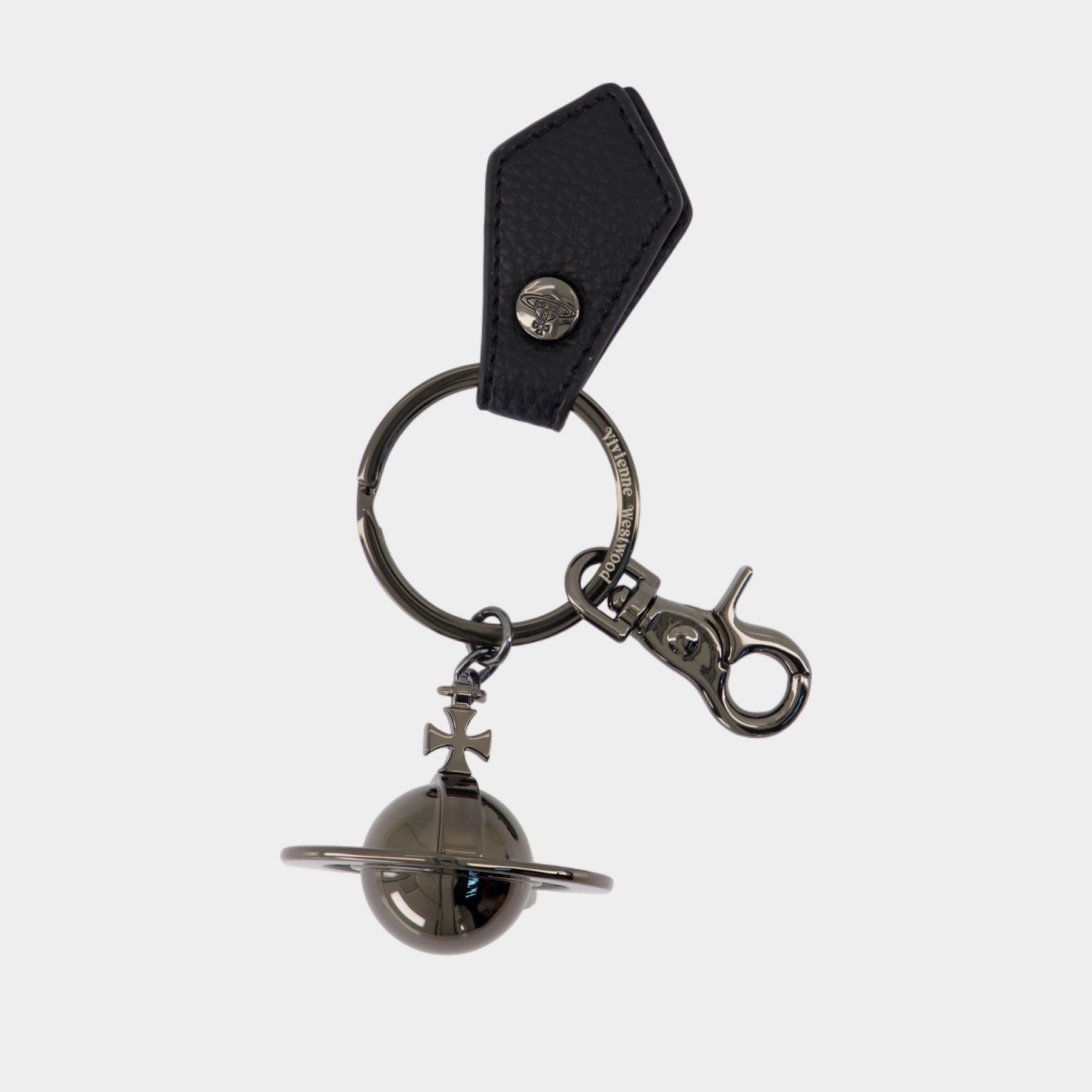 ★Vivienne Westwood★ 25SS 3D ORB Gunl Keyring Black 820 Vivienne Westwood 3D Orb Gunmetal Keyring | Black | FARFETCH