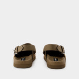 Dolce&Gabbana棕色皮质凉鞋