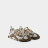 Dolce&Gabbana 白色皮质短筒运动鞋