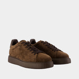 H677 Allacc H Fori Sneakers - Hogan - Leather - Brown