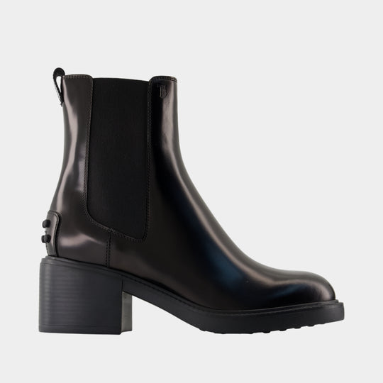 Stivaletto Ankle Boots - Tod's - Leather - Black