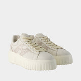 H-Stripes Sneakers - Hogan - Leather - Multicolor