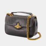 Anita Chain S Shoulder Bag - Vivienne Westwood - Leather - Black